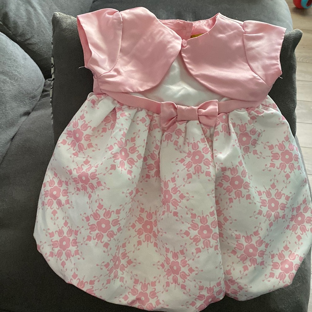 Pink Satin Dress
